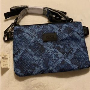 VS Pink Blue Snakeskin Crossbody Bag